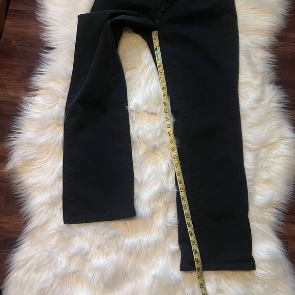 Levi's 550 Relaxed Boot Cut Jeans Sz 12 Medium Women's Misses Black Denim - Picture 5 of 10